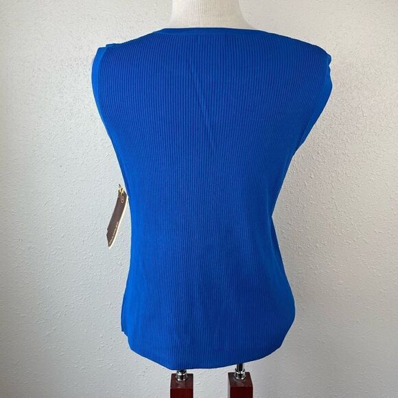 NWT Multiples Blue Tank Top Size M EUC - Picture 5 of 7